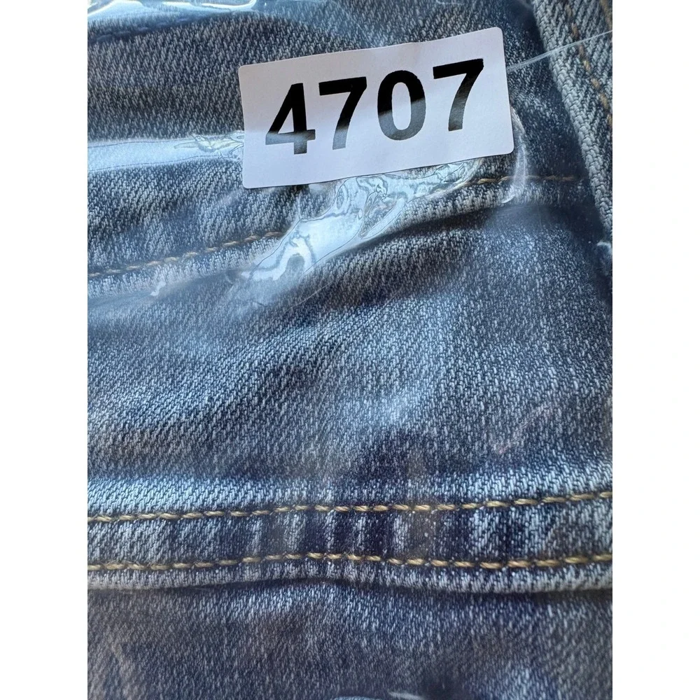Wrangler Retro Slim Bootcut Jeans Mens 34x30 Blue Washed Faded Rugged 1077MWZGL